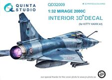 1:32 Dassault Mirage 2000c Intérieur 3d Autocollant Couleur Quinta Qd32009...