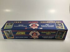 1989 Score Collector Set Baseball 600 Cards 56 Trivia Cards Factory Box.sealed.