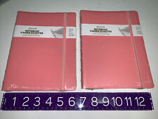 (2) Filofax Classic Pastels A5 Refillable Notebook (rose) *free Ship*