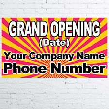 2’x4’ Store Grand Opening Vinyl Banner, Custom Business Grand Opening Banner