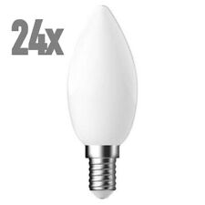 24 X Led Filament Ampoule Bougie 1,2w = 15w E14 Opale Mat 140lm Blanc Chaud