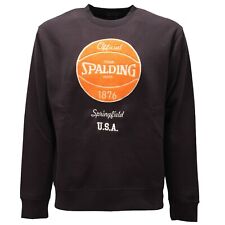 9349ac Felpa Uomo Spalding Black Sweatshirt Man