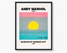 Andy Warhol Sunset | Affiche Papier Brillant Ou Mat | Art Mural