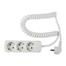 As - Schwabe 3-way Coiled Power Strip - Multi Plug With 2.5 M Lead - 230 V/16 A 