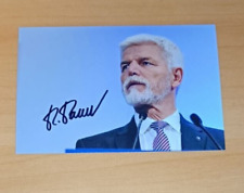 Autograph Petr Pavel Foto Hand Signed Rare Ue Original Signiert President Czech