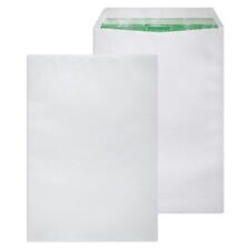 Basildon Bond C4 A4 Envelopes Premium 120gsm Recycled White Peel & Seal 50 Pack 