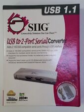 Brand New Siig Inc Usb To 2 Port Serial Converter Rohs Ju-hs2012-s2