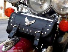 Carrying Bag Fork Toolkit Eagle Leather / Studs Custom Motorcycle Trike