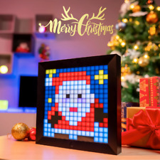 Divoom Pixoo Cadre Numerique Pixel Art Reveil Affichage Led Connecte Cadeau Noel