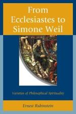 Ernest Rubinstein From Ecclesiastes To Simone Weil (relié)