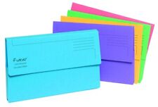 Exacompta Forever Document Wallets, 290 Gsm, Foolscap - Assorted Colours, Pack O