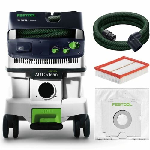 Festool Dust Extrator Ctl 26 E Ac 574945 With Autoclean + Accessory Cleantec
