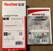 Fisher Rm Ii 10 Ampoule Résine Chimique + Tige Filetée Rg M10x130 5.8 Gvz