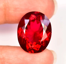 Flawless 9,55 Ct Naturel Rouge Sang Rubis Forme Ovale Certifié Pierre...