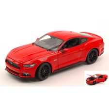 Ford Mustang Gt 2015 Red 1:24 Welly Auto Stradali Die Cast Modellino