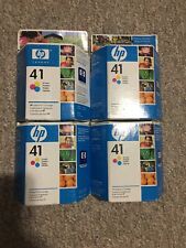 Genuine Oem Hp 41 Tri-color (51641a) Ink Print Cartridge Sealed Lot Of 4 Expired