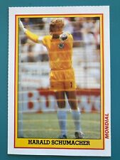 Harald Toni Schumacher Germany 1986 Rare French Football Rookie Card Mondial