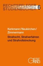 Heinz-georg Kerkmann Christ Strafrecht, Strafverfahren Und Strafvollstre (poche)