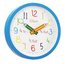 Horloge Murale Éducative London Clock Company Enfants Apprendre La Couleur Et L'heure