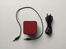 Ihip Red And Black Iphone Ipod Speaker With Usb Charging Cord