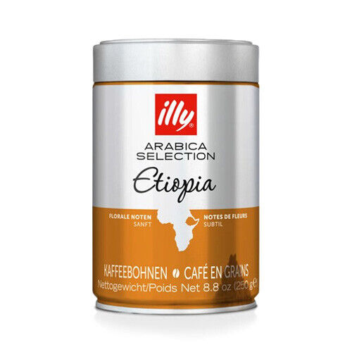Illy Arabica Selection Etiopia Coffee Bean 100% Arabica 3 X 250g/8.8oz Tins