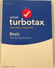 Intuit Turbotax Basic 2018 Federal Returns/federal E-file *new/sealed*