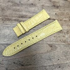 Jacob & Co. Yellow Mat Alligator Watch Band Strap 20x18