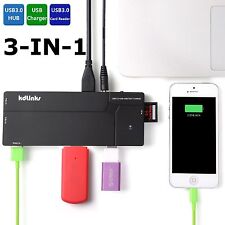 Kdlinks Ultra Slim 10-port Usb 3.0 All In One Hub Station Charger Sd Card Reader