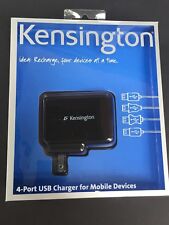 Kensington 4-port Usc Charger For Mobile Devices, 5 Volt, 2 Amps Per Port