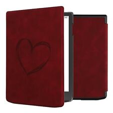 KwmobileÉtui Compatible Avec Pocketbook Inkpad 4 Coque - Cœur Peint Rouge Foncé