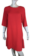 💕 La Fée Maraboutée Taille 38 Neuf 💕superbe Robe Rouge Manches 3/4 Polyester