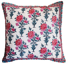 Large Cotton Cushion Cover - Poppy - Square 24