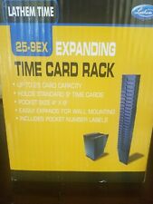 Lathem Time 25-9ex Expanding Time Card Rack 25 Pockets W Numbers For 9