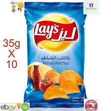 Lay's Chips Pomme De Terre Tomate Ketchup Saveur 35 Grammes X 10 Paquets