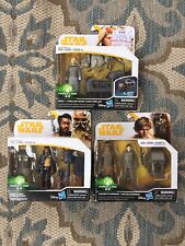 Lot Of 3 Star Wars Force Link 2.0 Toys: Han&chewy, Lando&guard, Rebolt&hound Nip