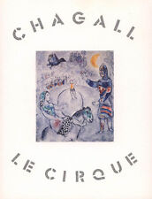 Marc Chagall. Le Cirque. Paintings 1969-80 - Pierre Matisse - Bp