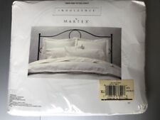 Martex New Twin Deep Fitted Sheet Indulgence Pearl White 100% Cotton Sateen