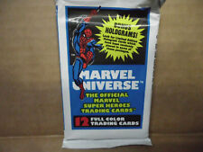 Marvel Universe Series 1 Sealed Pack Spider Man On Front Of Pack Box Fresh