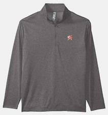 Maryland Terrapins Ouray Sportswear Men's Jacket Gray Heathered 1/4 Zip Size:xl