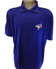 Mens Mlb Majestic Toronto Blue Jays Birdseye Polo Baseball Synthetic Shirt