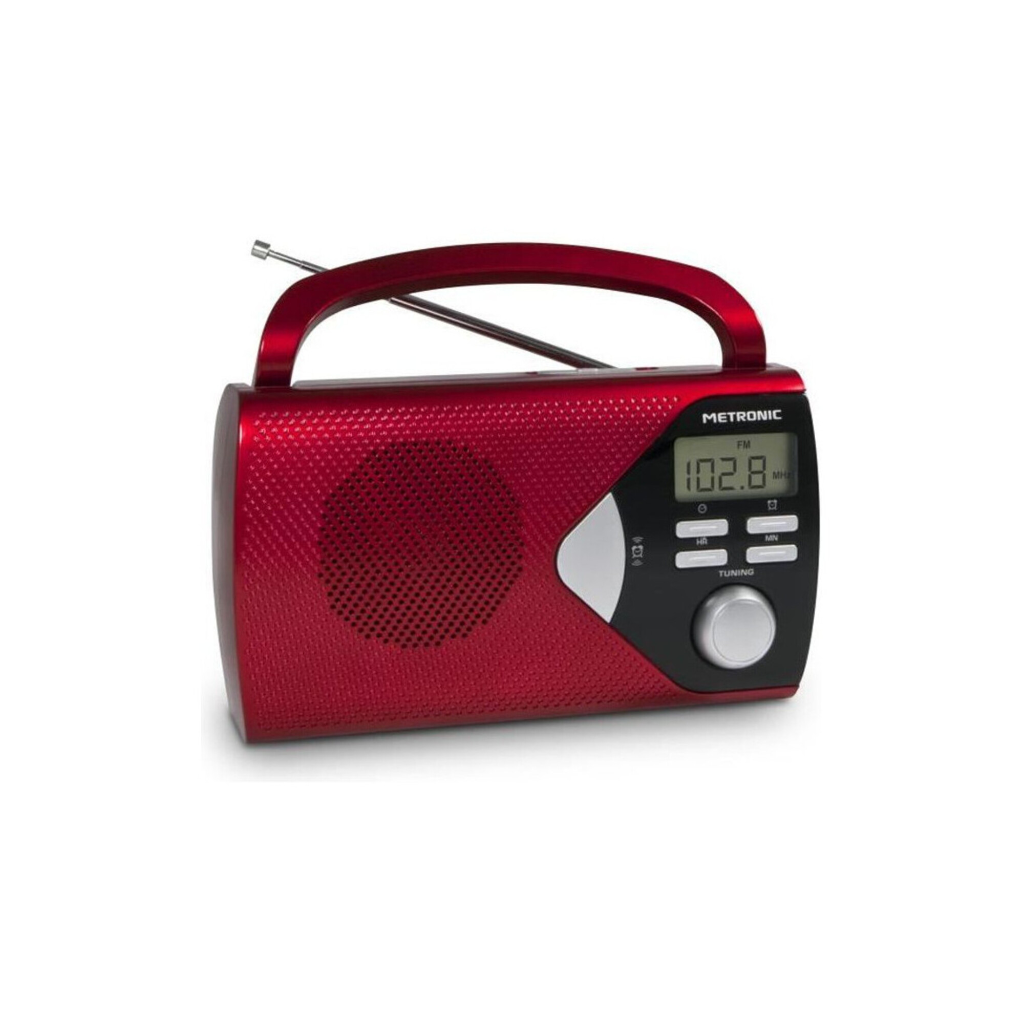 metronic met 477201 radio portable rouge - neuf