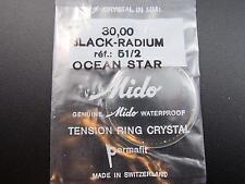 Mido Vintage Watch Crystal Waterprf Permafit R#51/2 Ocean Star 30mm Black Radium