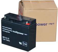 Multipower Batterie 12v 12 Volt 18 Ah Mp18-12 Pour Ups Masterguard S5215 #mp1812