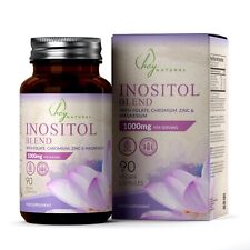Myo Inositol | 90 Folate Gélules 1000mg L'équilibre Hormonal & La Fertilité 