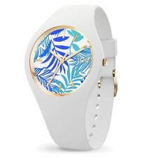 Neuf Sous Emballage Montre Ice Watch Ice Flower Turquoise Leaves Taille M