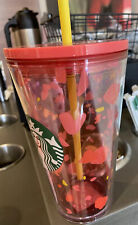 New 2020 Htf Starbucks Tumbler Pink Heart Valentines Day Limited Edition Tumbler