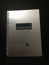 New! Harman Where Sound Matters Graph Paper Aluminum Notebook 9.75
