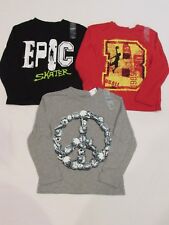 New Lot Of 3 Boys’ The Children’s Place L/s Sport Graphic Shirts, X-small 4