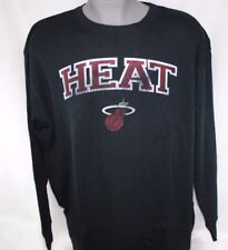 New Mens Majestic Miami Heat Black Long Sleeve Big & Tall Nba Thermal Shirt