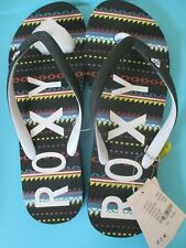 New Roxy Thongs Sandal Flip Flops Shoes 9.5 10 40 Black